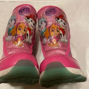 PAW PATROL RUFF LIL GIRL BOOTS WORE 1 TIME SEE PIC